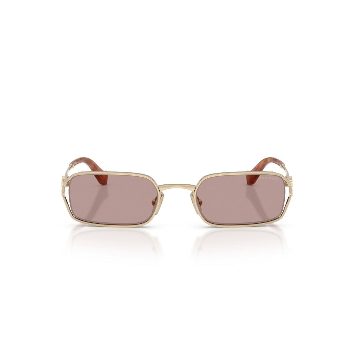 Miu Miu MU C50S Zonnebril - Pale Gold | Luxe Damesbril