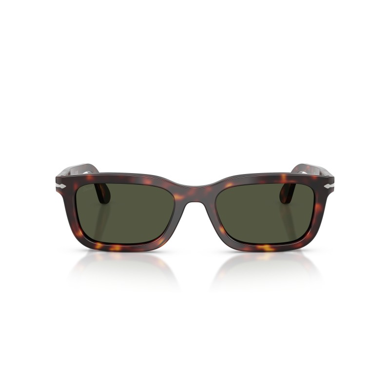 Persol PO3396S 24/31 Havana Sunglasses | Green Lenses