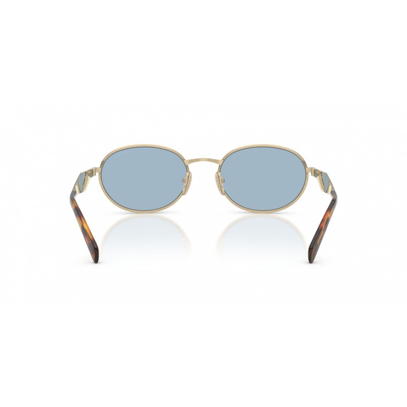 Lunettes de soleil Prada PR D57S ZVN40Q - Doré et Bleu Ciel