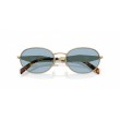 Lunettes de soleil Prada PR D57S ZVN40Q - Doré et Bleu Ciel