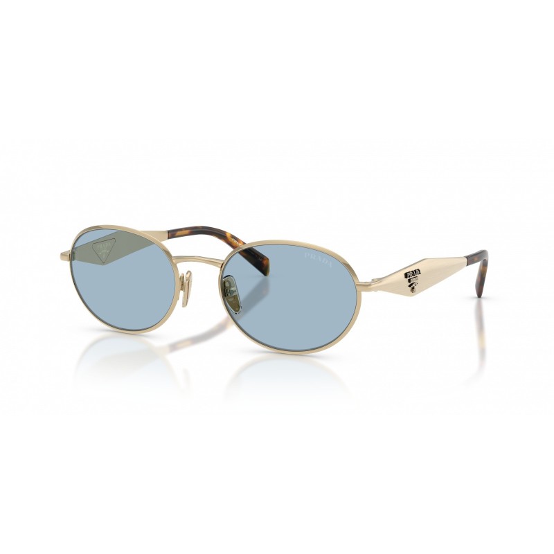 Prada PR D57S ZVN40Q Sunglasses - Pale Gold & Sky Blue