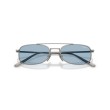 Occhiali da Sole Prada PR D59S 5AV40Q | Montatura Pilot Argento