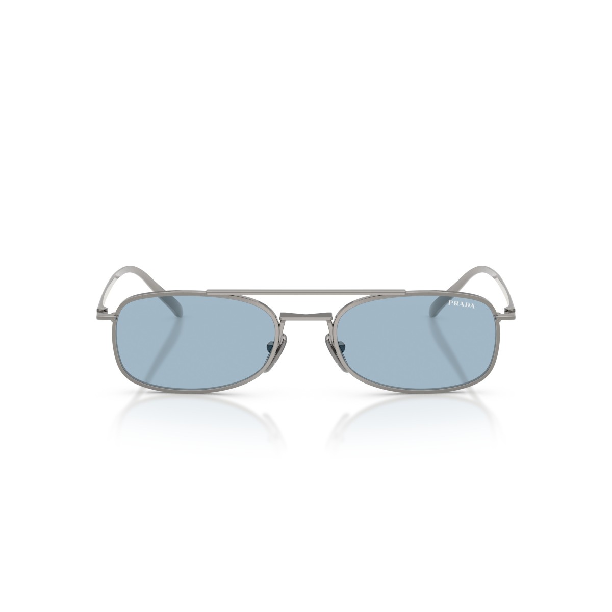 Prada PR D59S Zonnebril - Zilverkleurig Pilot Model | Luxe Eyewear