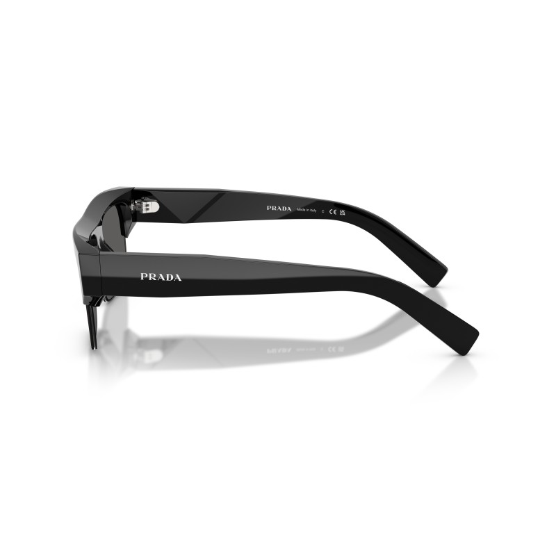 Prada PR D12SU 16K20Z Zonnebril - Zwart Rechthoekig Design