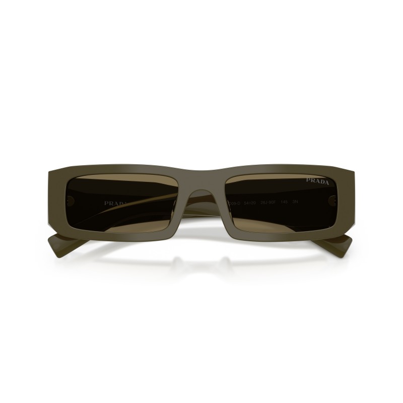 Prada PR D09SD Rectangular Sunglasses | Low Bridge Fit