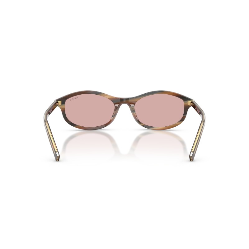 Prada PR D17S Oval-Frame Acetate Sunglasses | Luxury Eyewear
