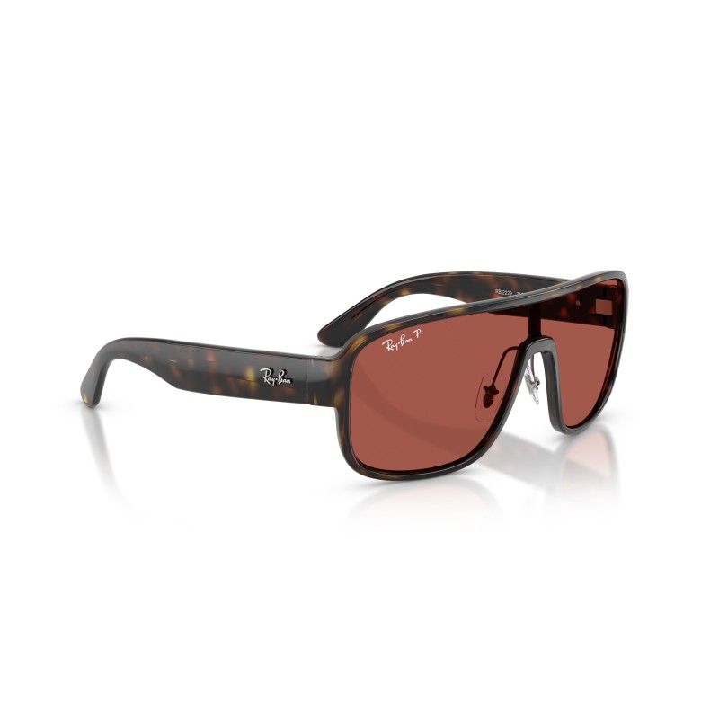 Ray-Ban RB2229 710/1B Zonnebril - Havana & Blauwe Glazen | Ray-Ban