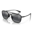 Maui Jim Keokea Polarized Square Aviator Sunglasses - Black/Grey