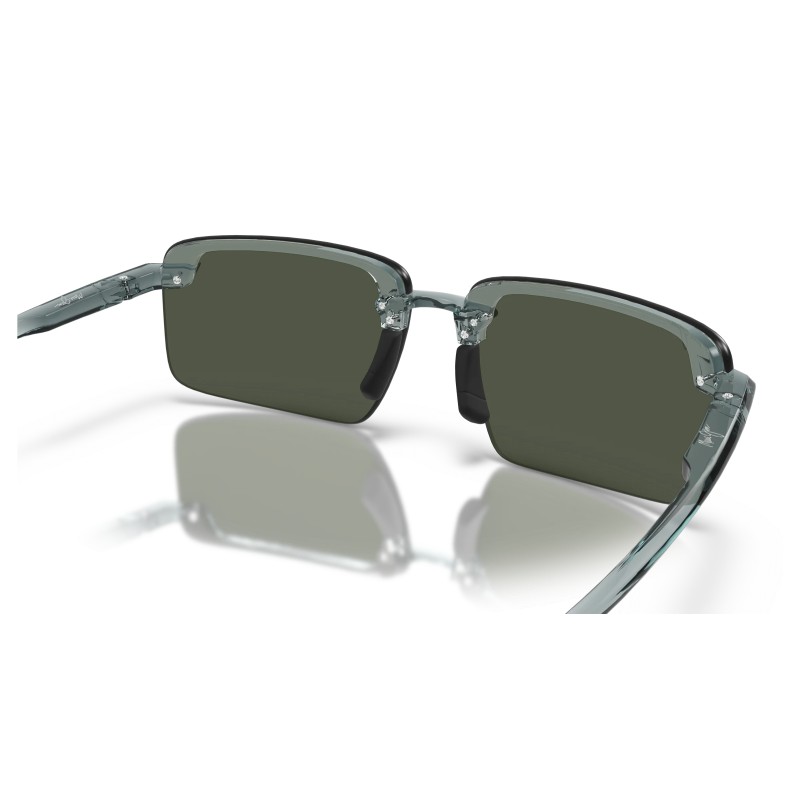 Maui Jim Laulima Polarized Rimless Sunglasses | Shiny Trans Foliage Green