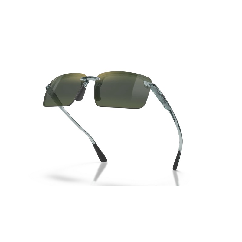 Maui Jim Laulima Zonnebril - Shiny Trans Foliage Green | Polarized