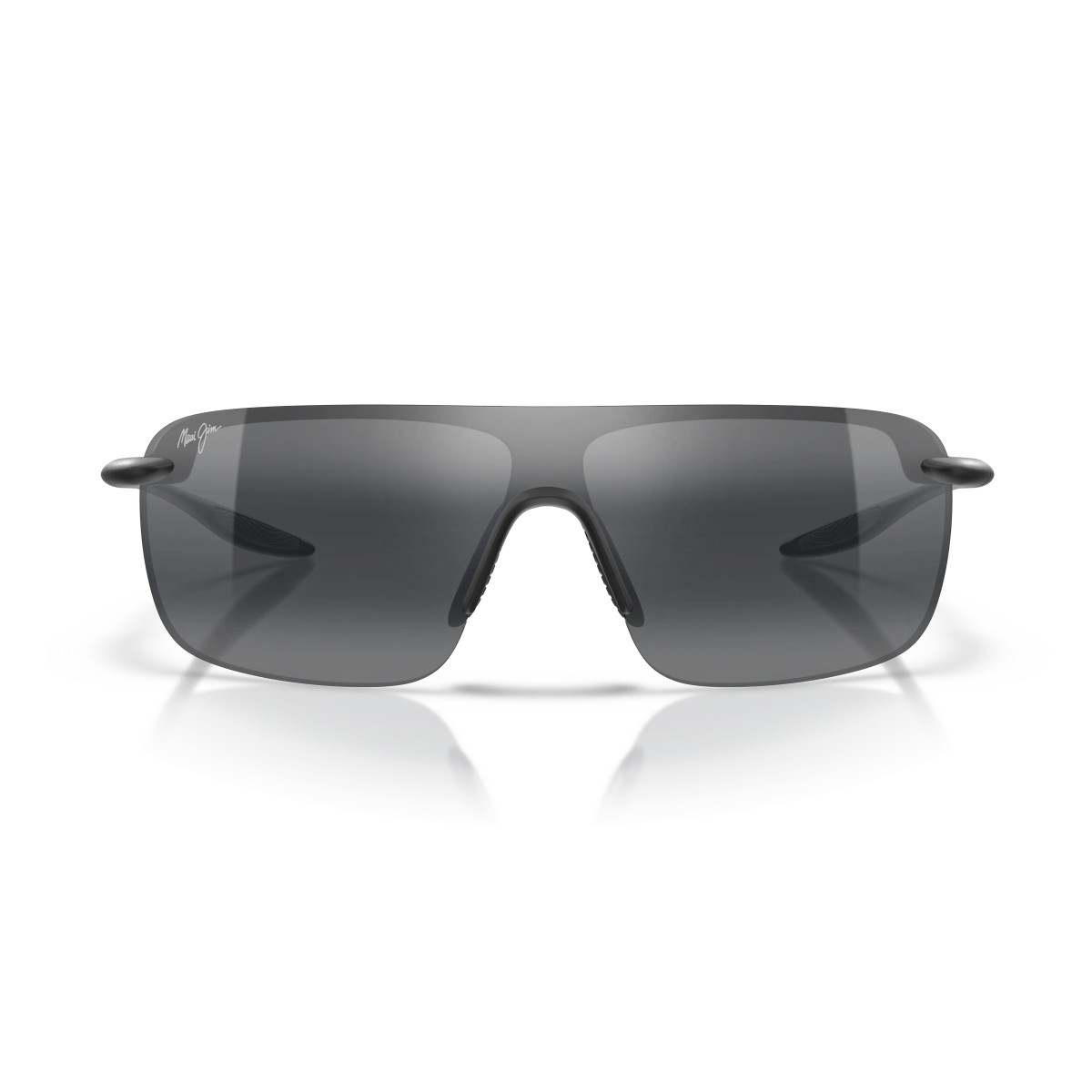 Lunettes de Soleil Maui Jim Pālulu | Noir Mat & Verres Gris Neutre