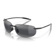 Maui Jim Breakwall Polarized Sunglasses - Gloss Black | Neutral Grey