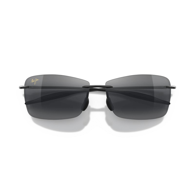 Maui Jim Lighthouse Polarized Rimless Sunglasses - Gloss Black