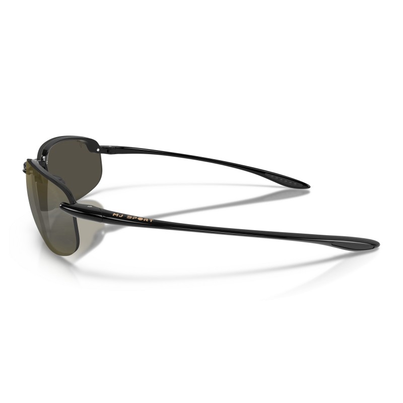 Maui Jim Ho'okipa Polarized Rimless Sunglasses | Gloss Black