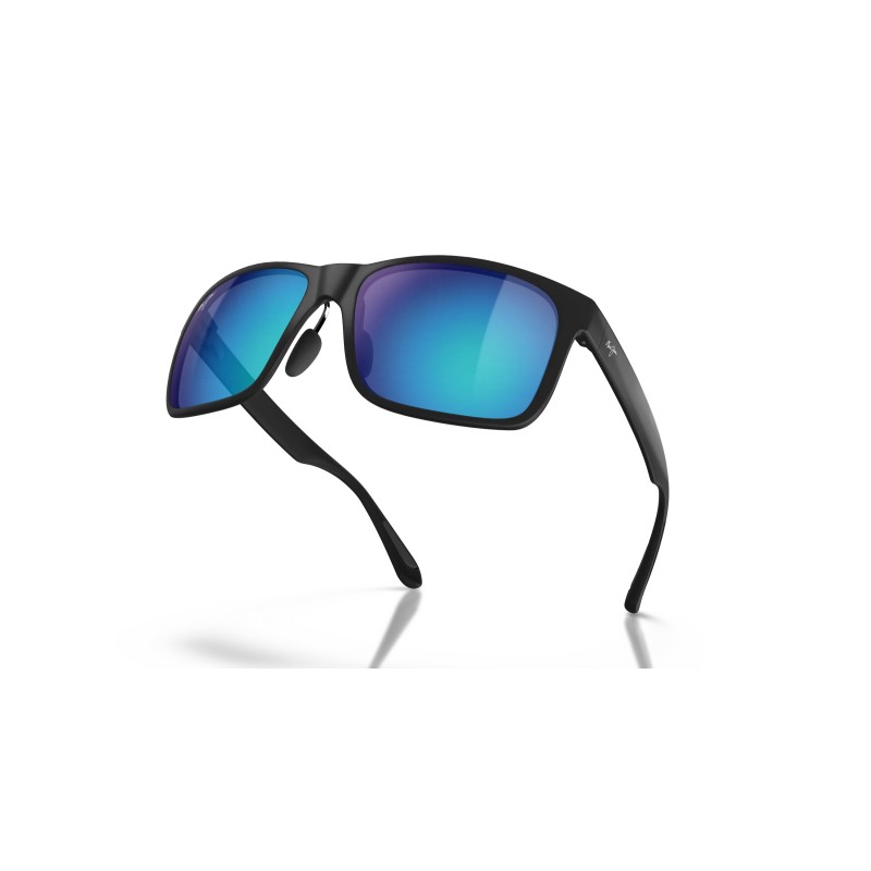 Maui Jim Red Sands B432-2M Zonnebril | Matte Black & Blue Hawaii