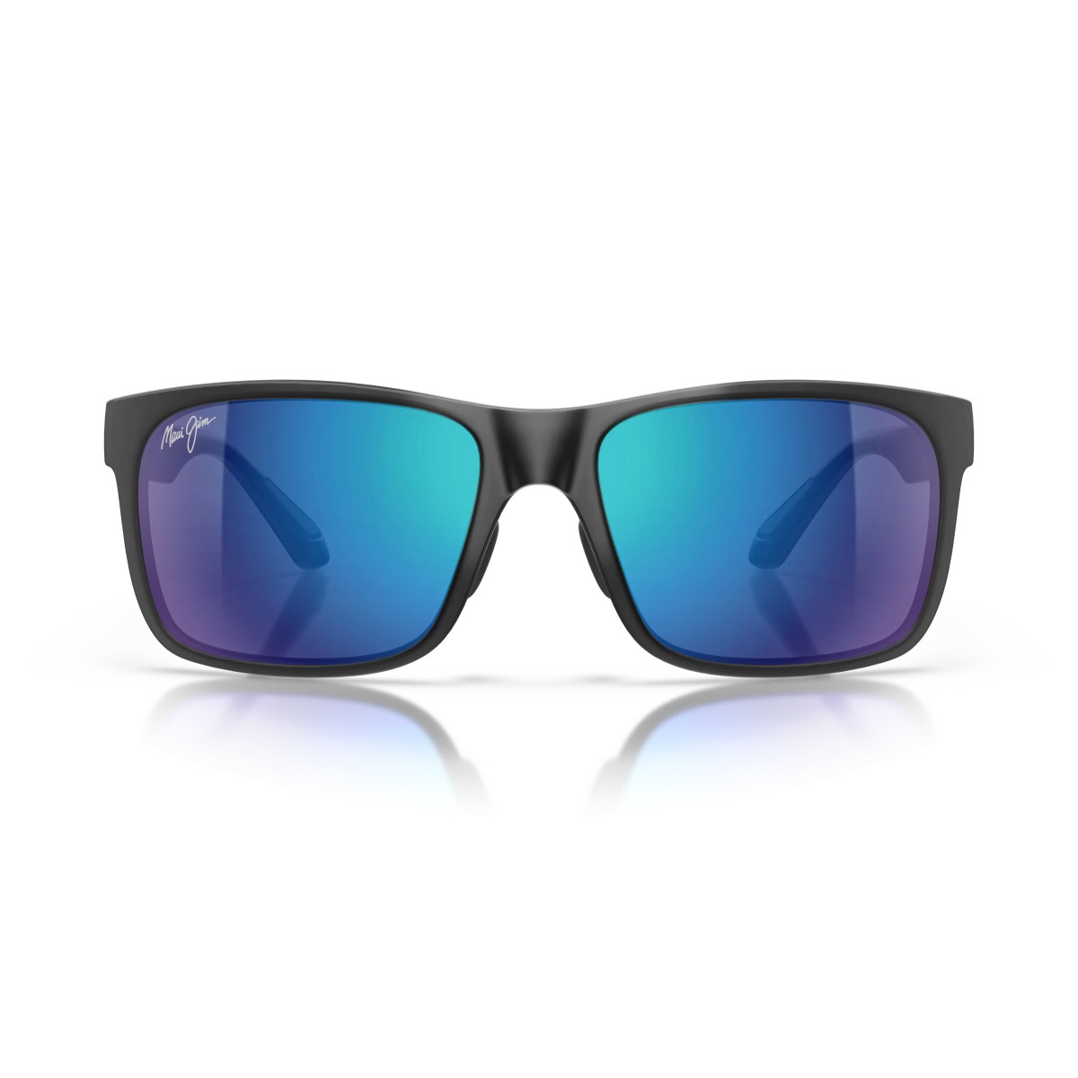 Maui Jim Red Sands B432-2M Zonnebril | Matte Black & Blue Hawaii