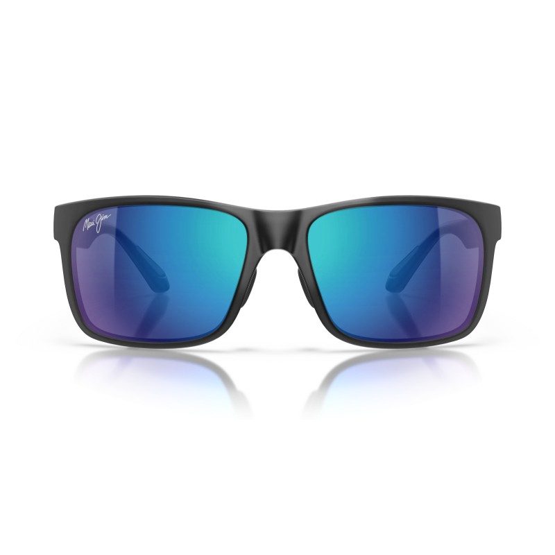 Lunettes de soleil Maui Jim Red Sands B432-2M | Noir Mat / Blue Hawaii