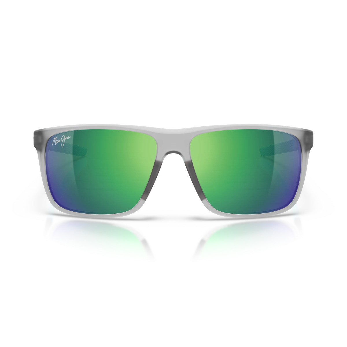 Maui Jim Lehopulu Zonnebril - Matte Grey/Maui Green | Polarized