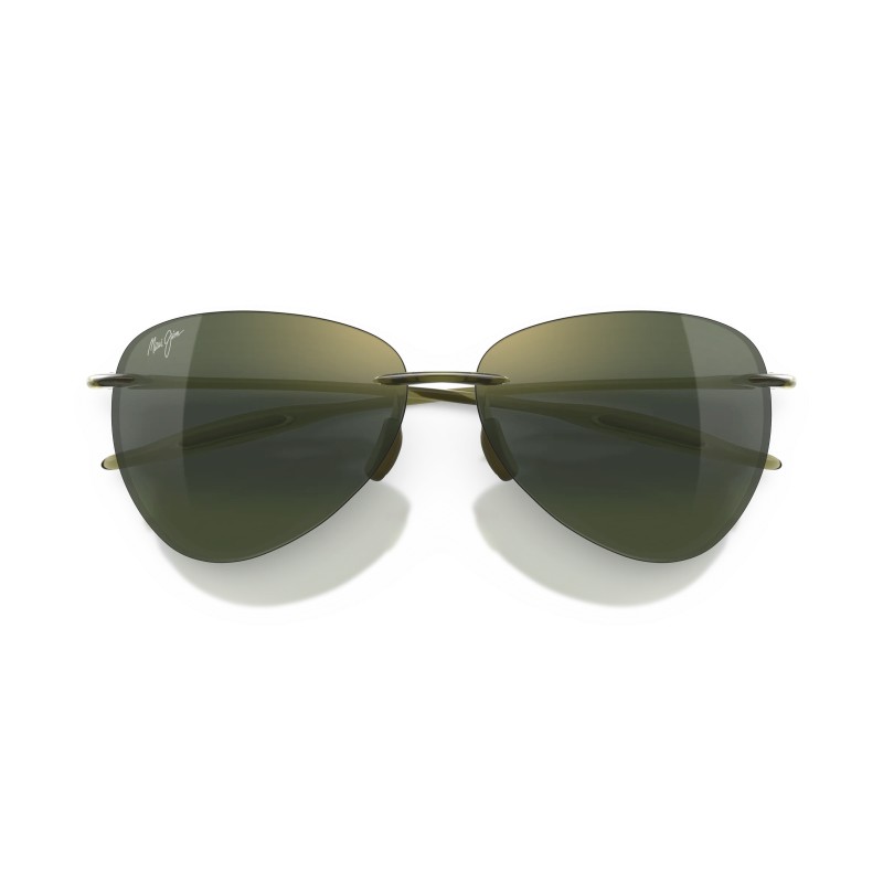 Maui Jim Sugar Beach Polarized Rimless Aviator Sunglasses