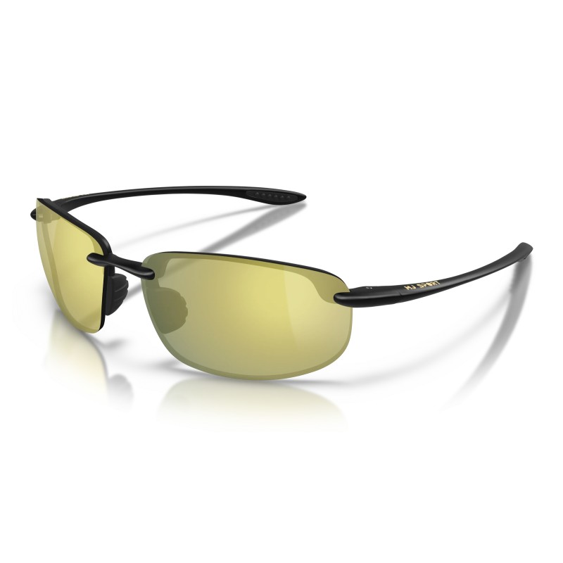Maui Jim Ho'okipa Rectangular Sunglasses - Gloss Black/Neutral Grey